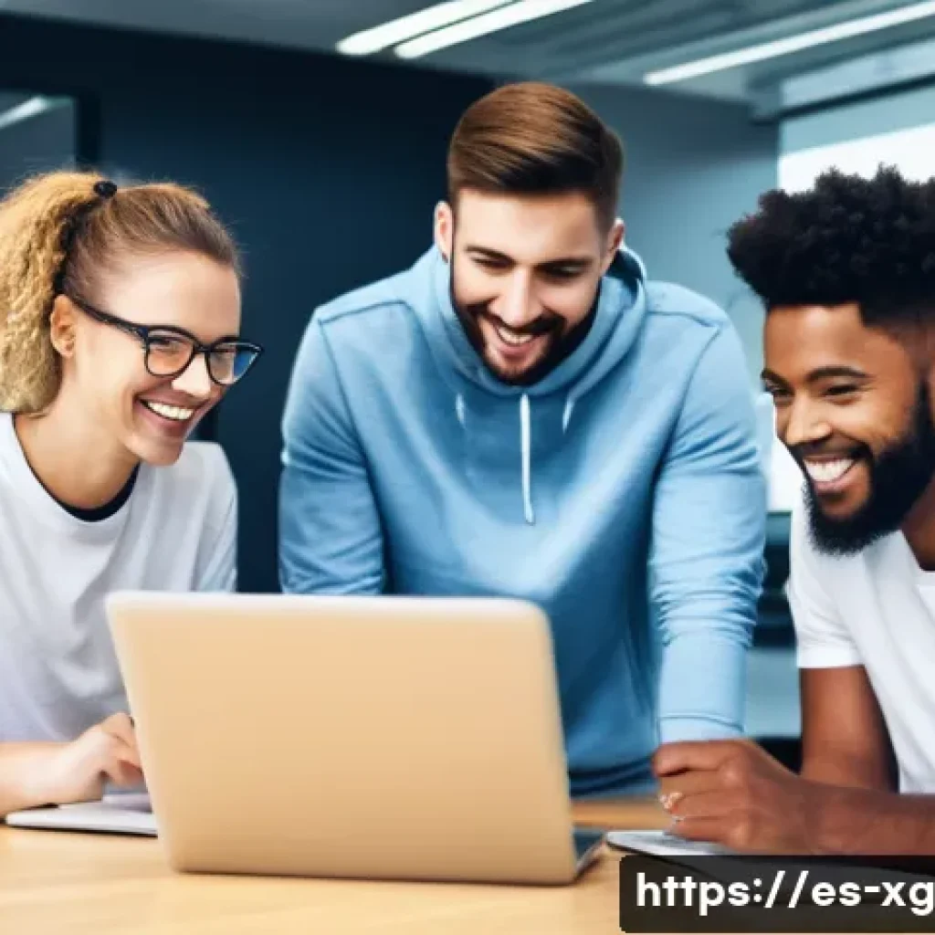 JAMstack의 문서화 및 개발자 경험 개선하기 - **Prompt 1: Collaborative Code Session in a Modern Office**
"A group of four young, diverse soft...