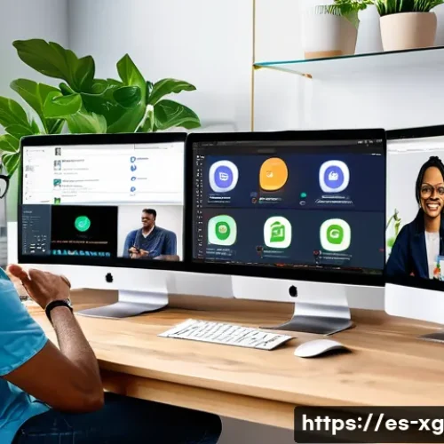 JAMstack 아키텍처에서의 코드 리뷰 및 품질 보증 - A modern remote software development team collaborating via multiple communication platforms like Sl...